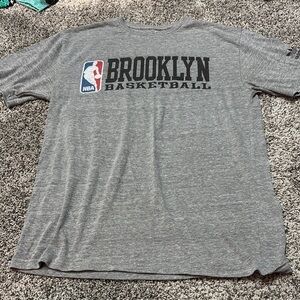 adidas Gray Brooklyn Basketball Tee